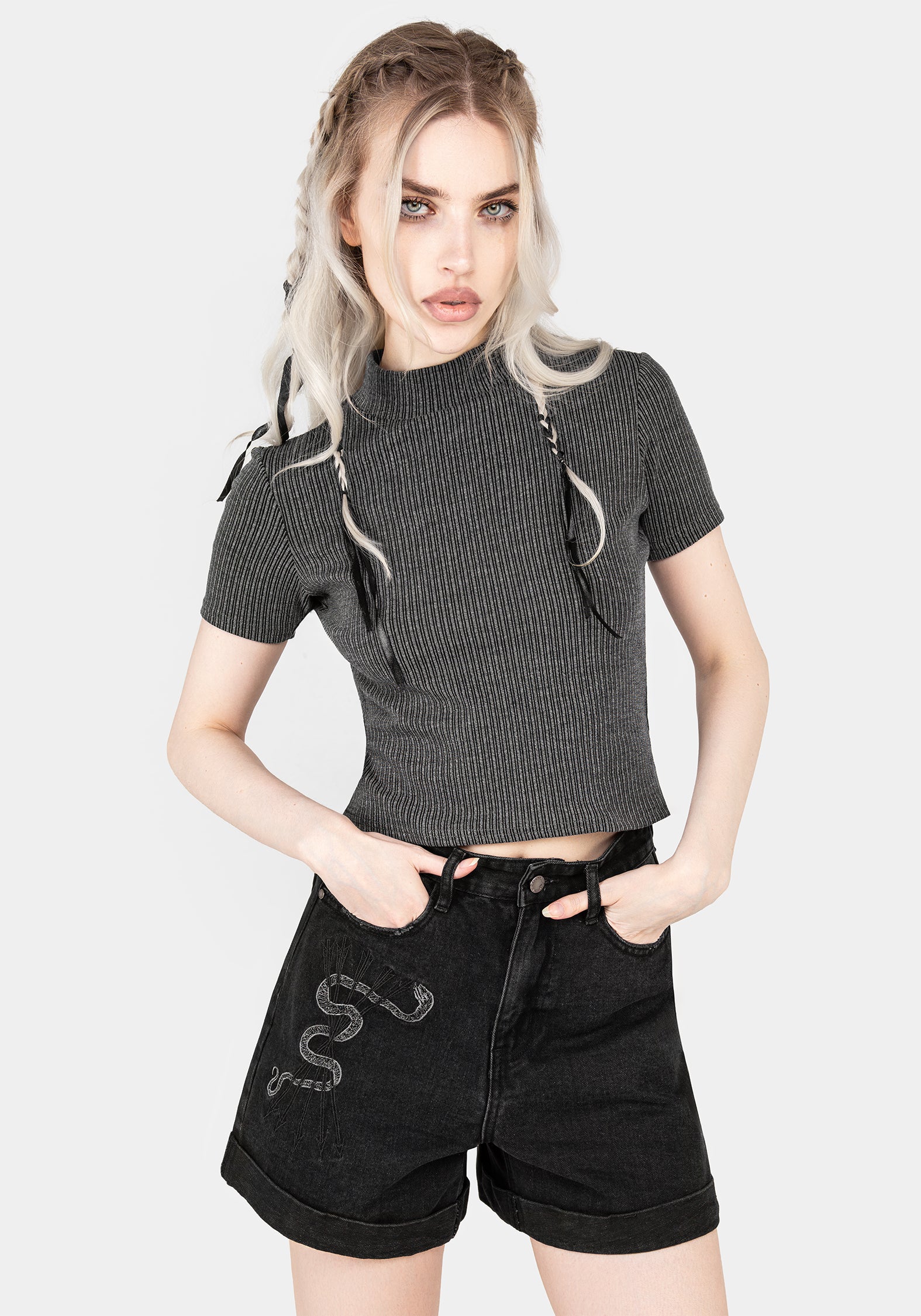 Bryony Striped Crop Top - Image 4