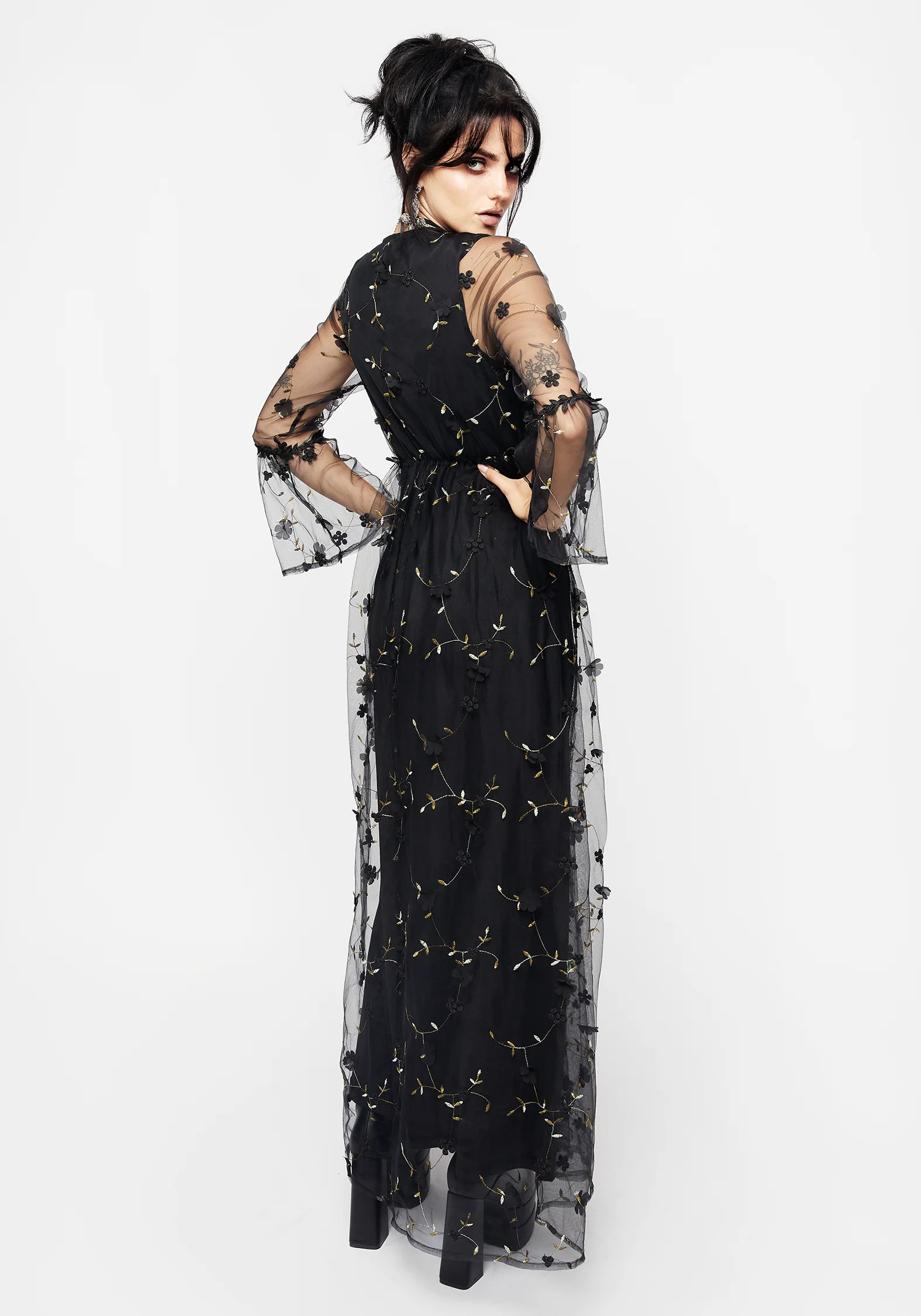 Chrysanthi Applique Maxi Dress - Image 3