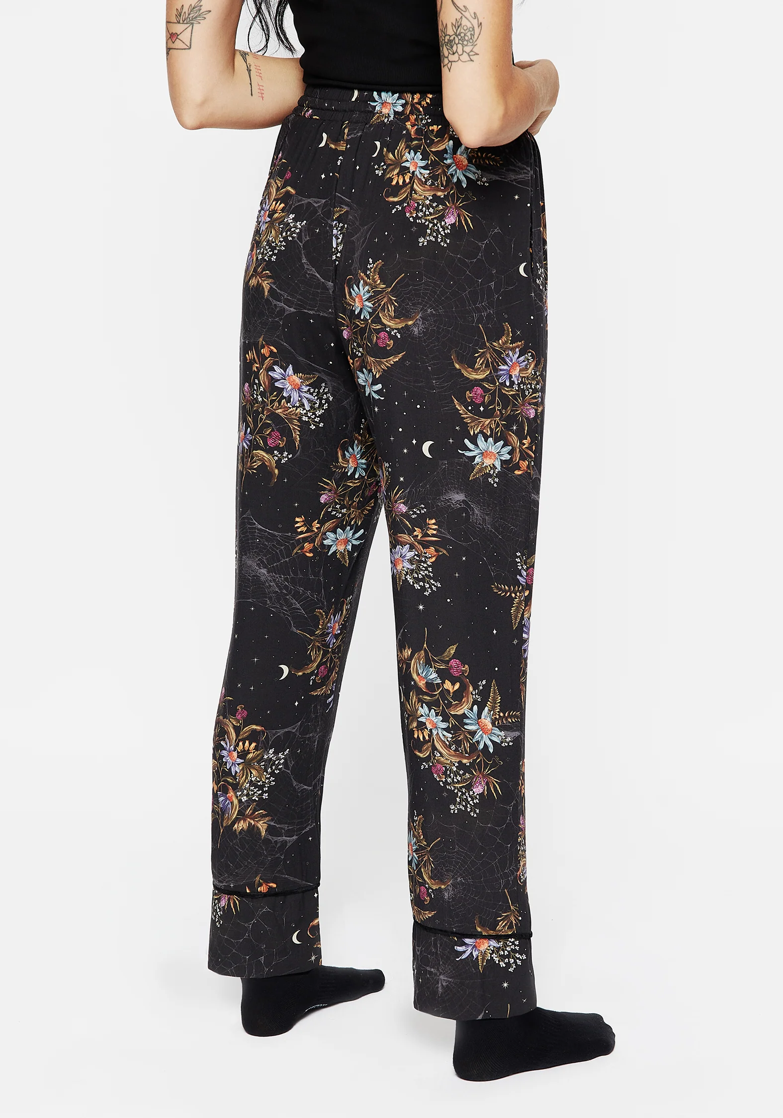 Cleome Floral Spiderweb Pyjama Bottoms - Image 3