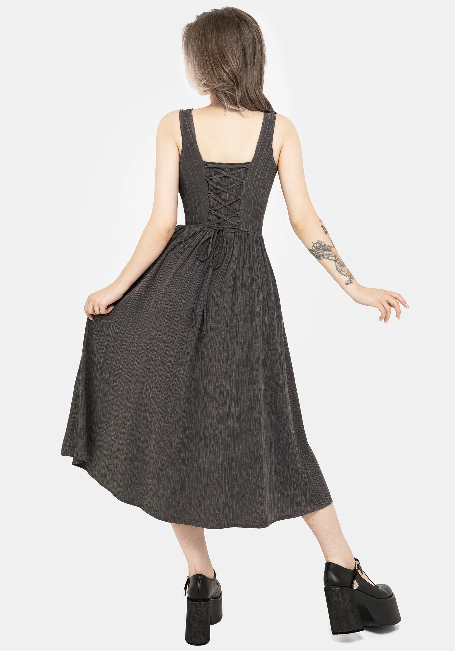 Darkside Corset Midi Dress - Image 3