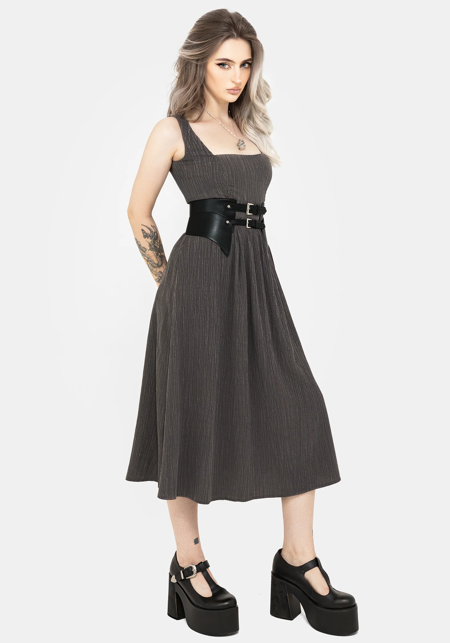 Darkside Corset Midi Dress - Image 7