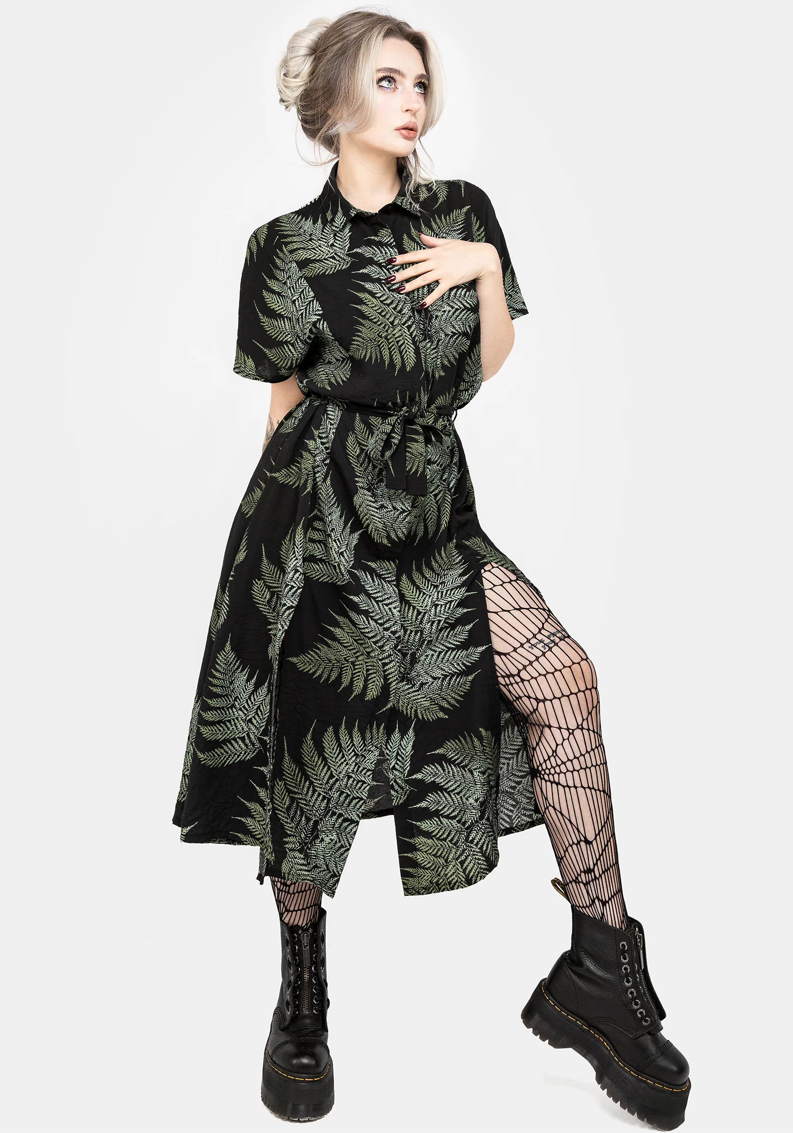 Fern Midi Shirt Dress - Image 7