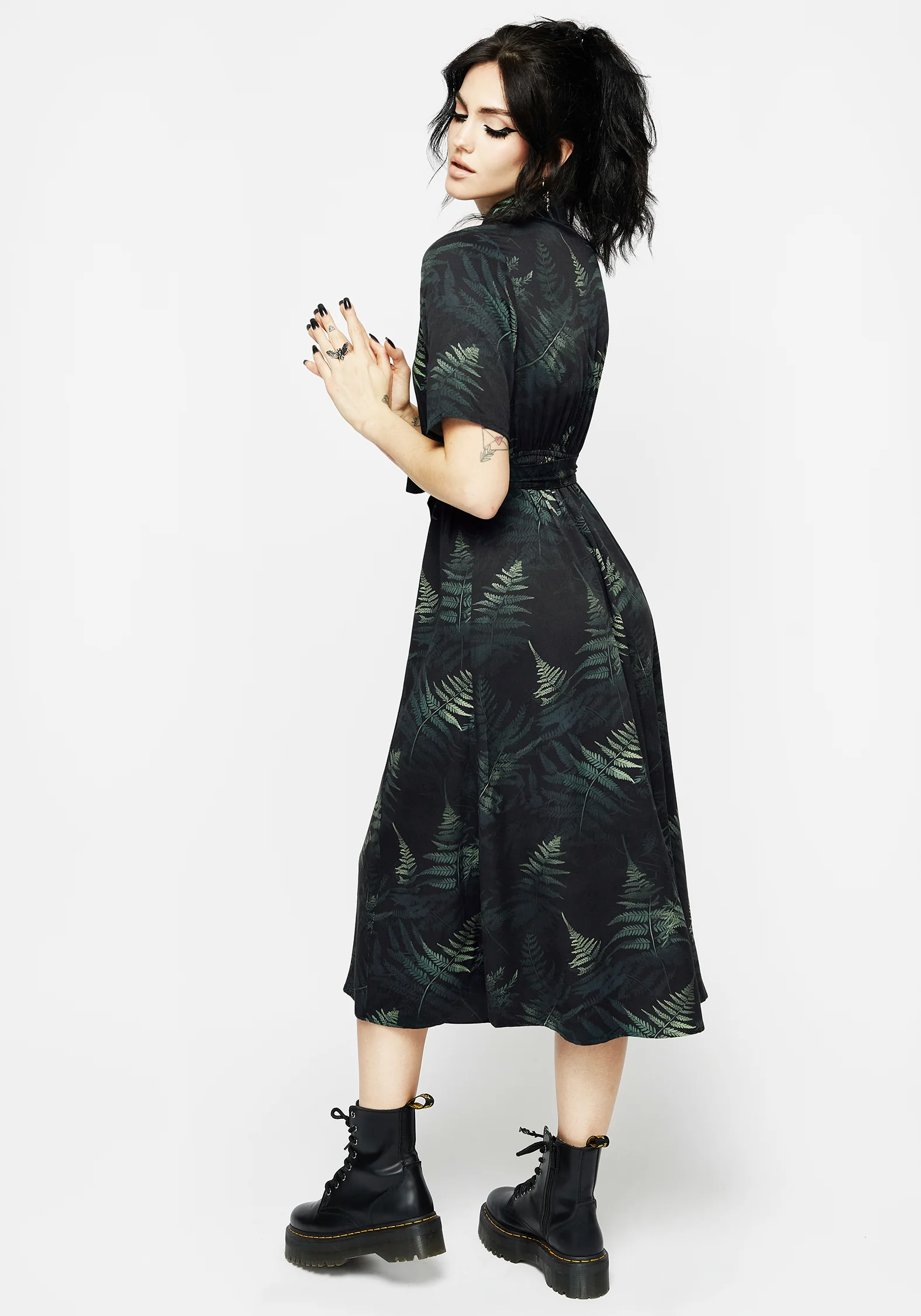 Fernery Midi Shirt Dress - Image 3
