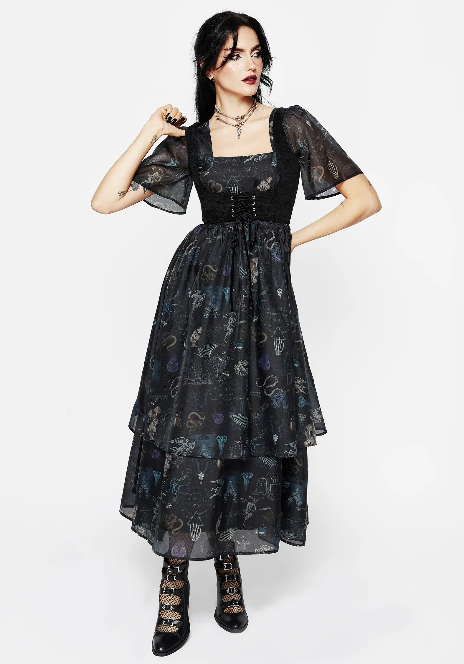 Florence Lace Up Harness Corset Top - Image 4