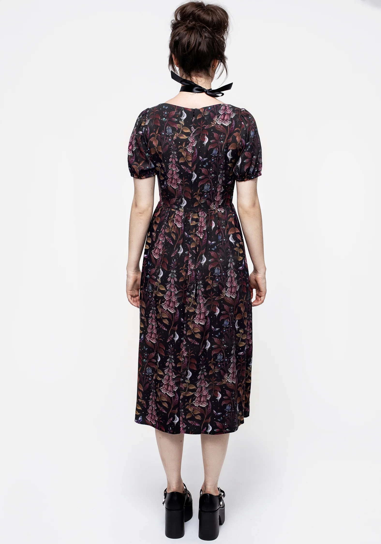 Foxglove Button Detail Midi Dress - Image 3