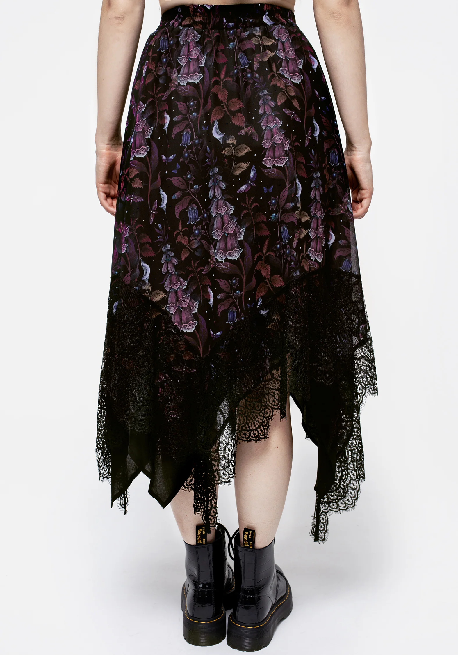 Foxglove Chiffon Handkerchief Hem Skirt - Image 3