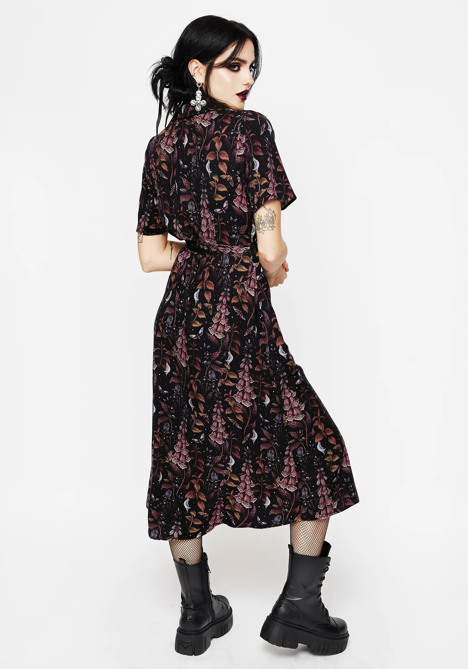 Foxglove Midi Shirt Dress - Image 3