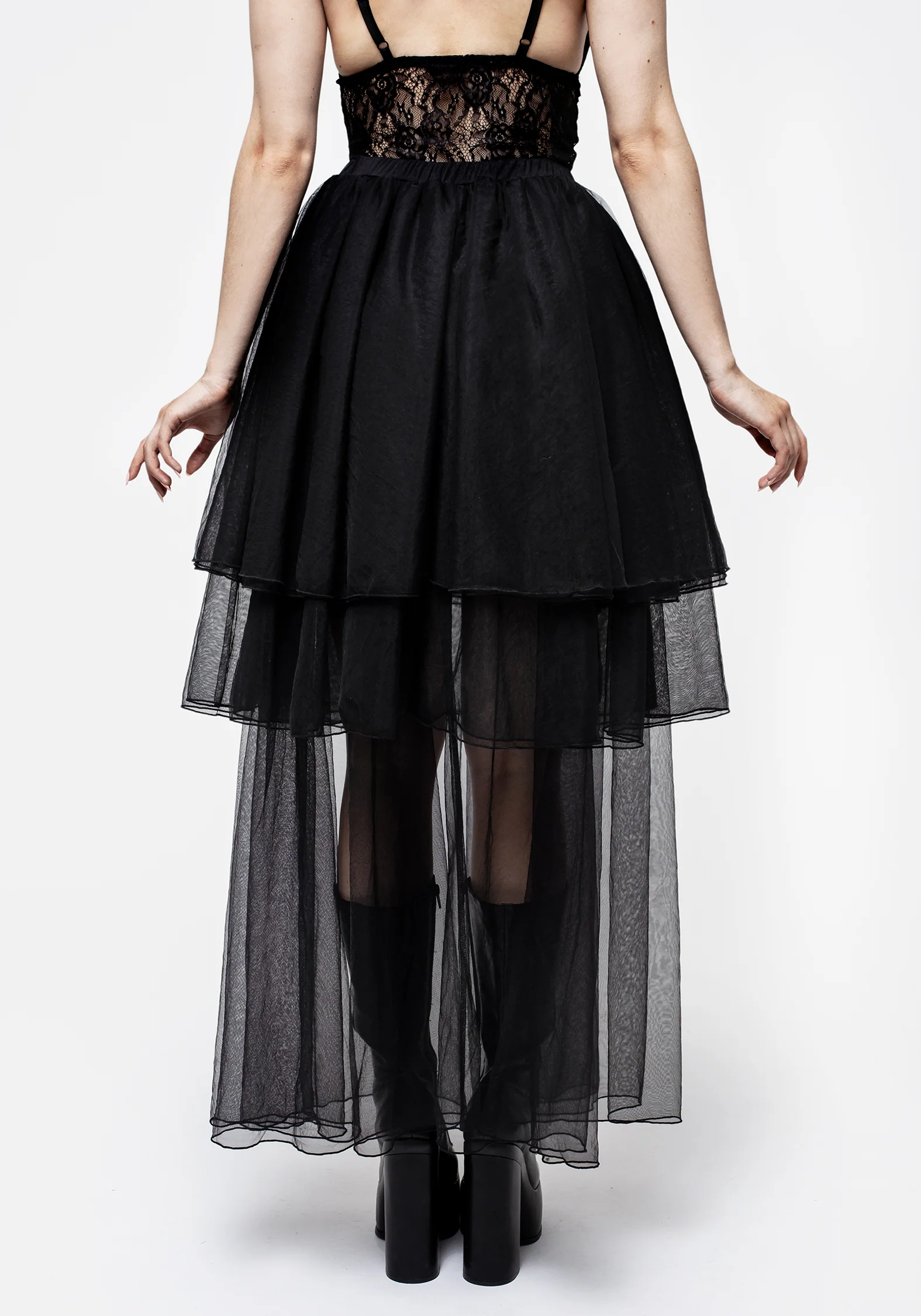 Headhunter Layered Tulle Maxi Skirt - Image 3