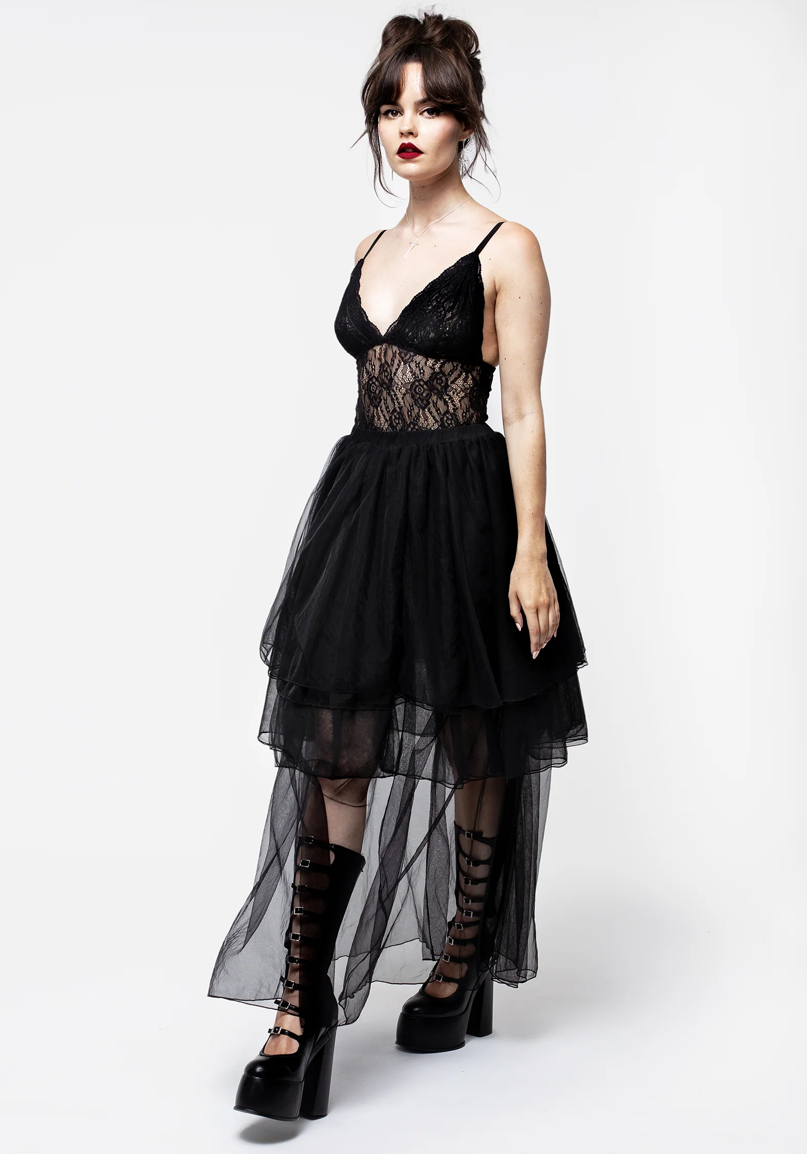 Headhunter Layered Tulle Maxi Skirt - Image 7