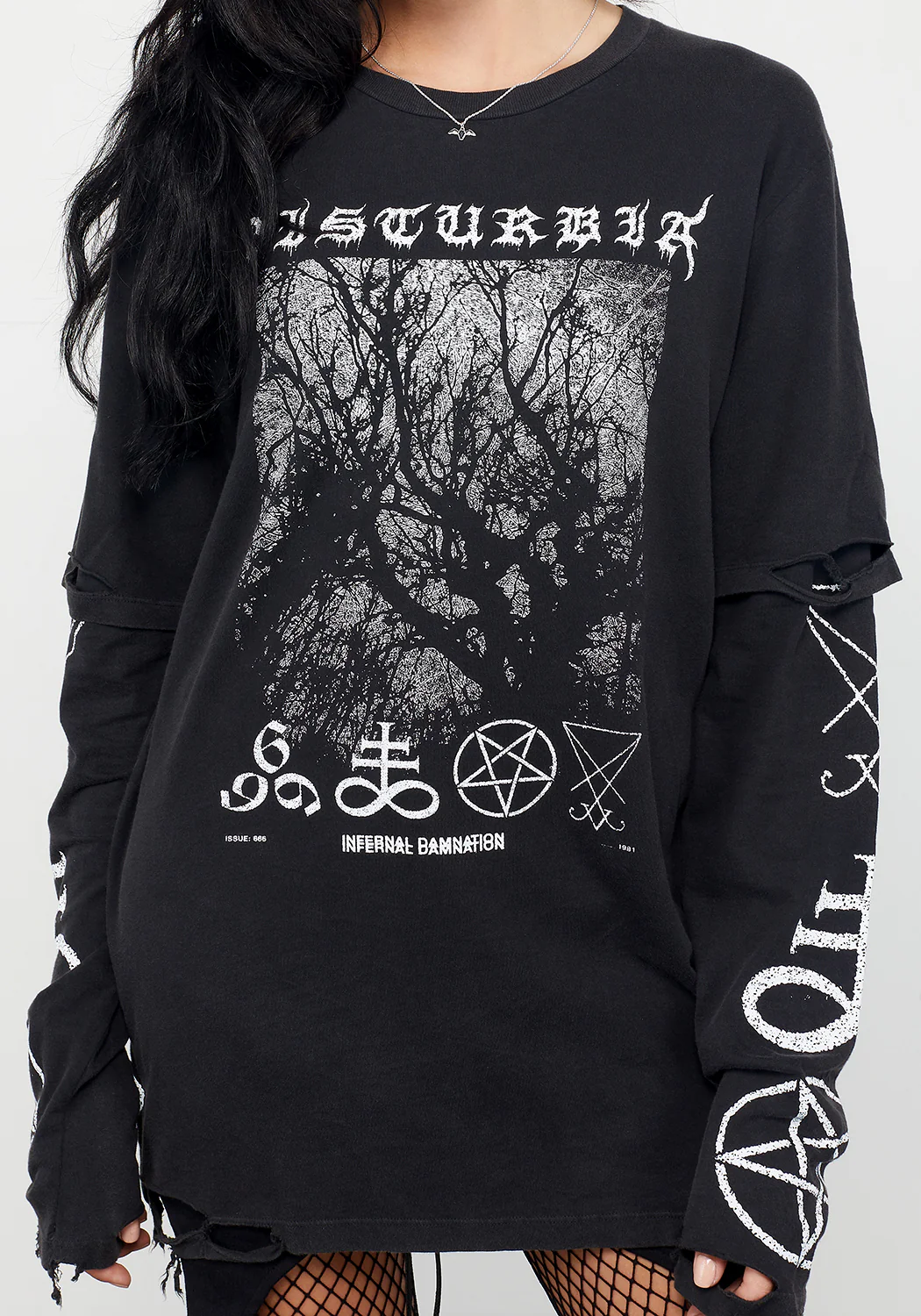 Infernal Layered Long Sleeve T-Shirt - Image 4