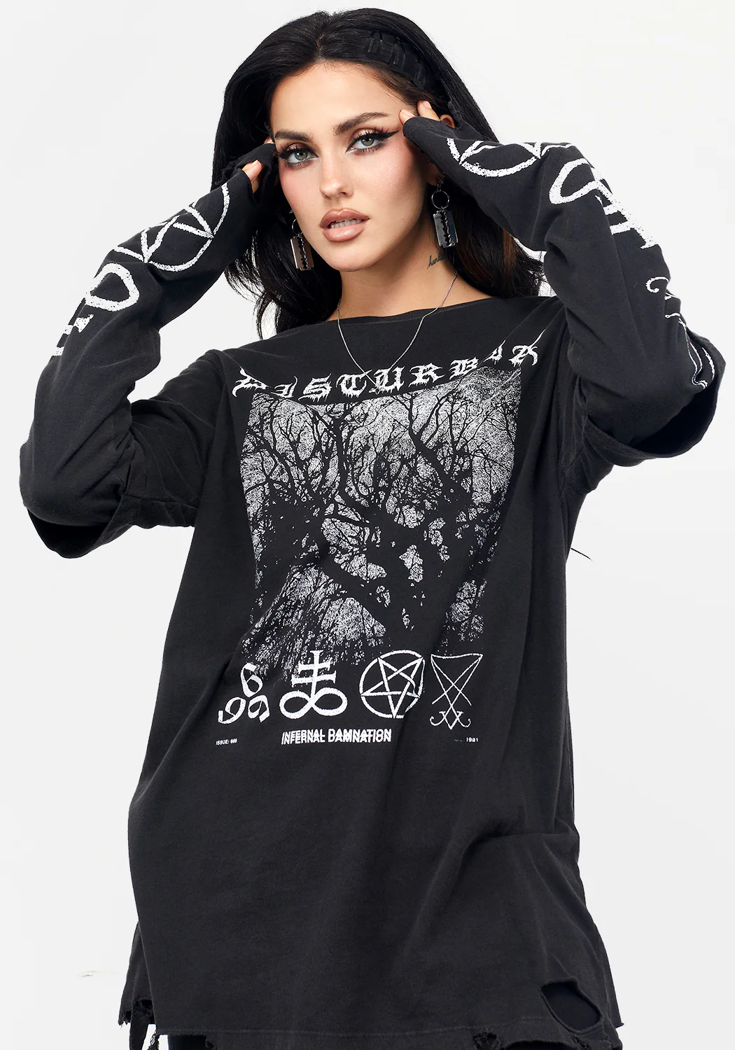 Infernal Layered Long Sleeve T-Shirt - Image 7