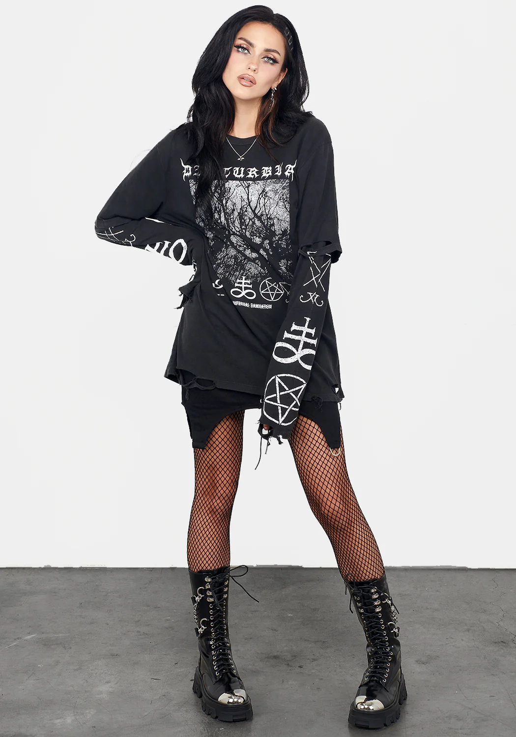 Infernal Layered Long Sleeve T-Shirt - Image 8