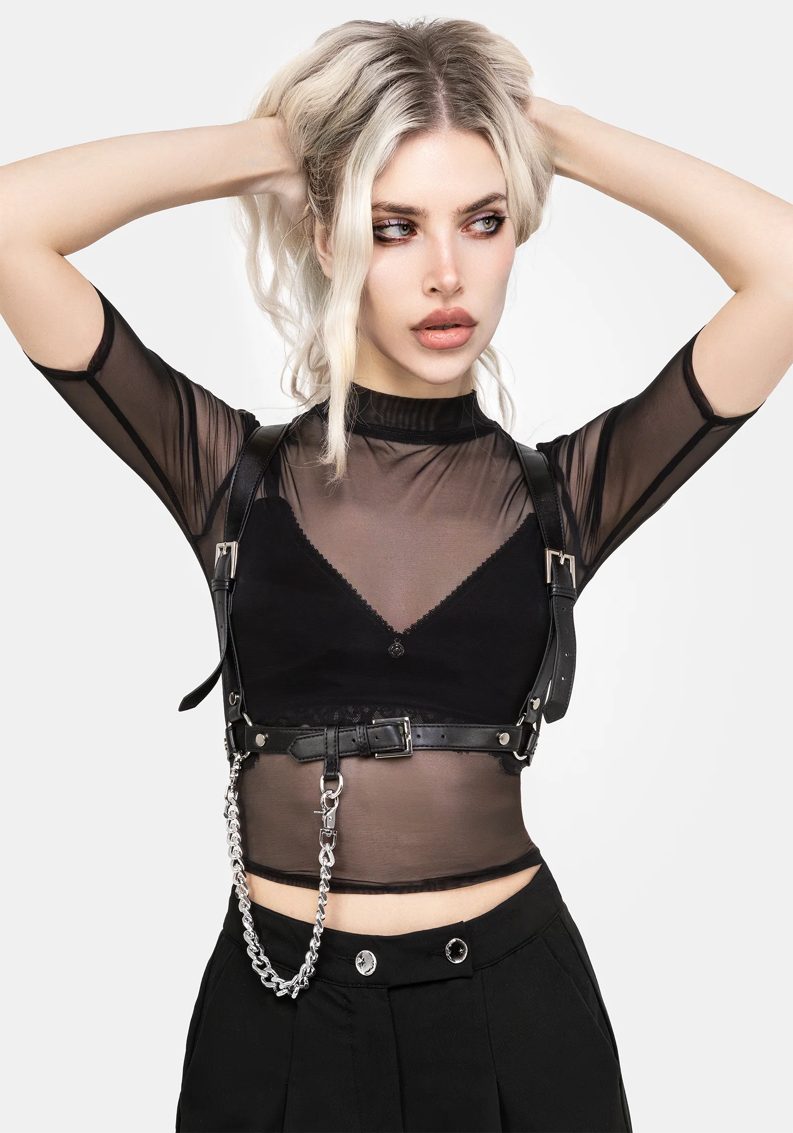 Jinx Mesh Short Sleeve Top - Image 6