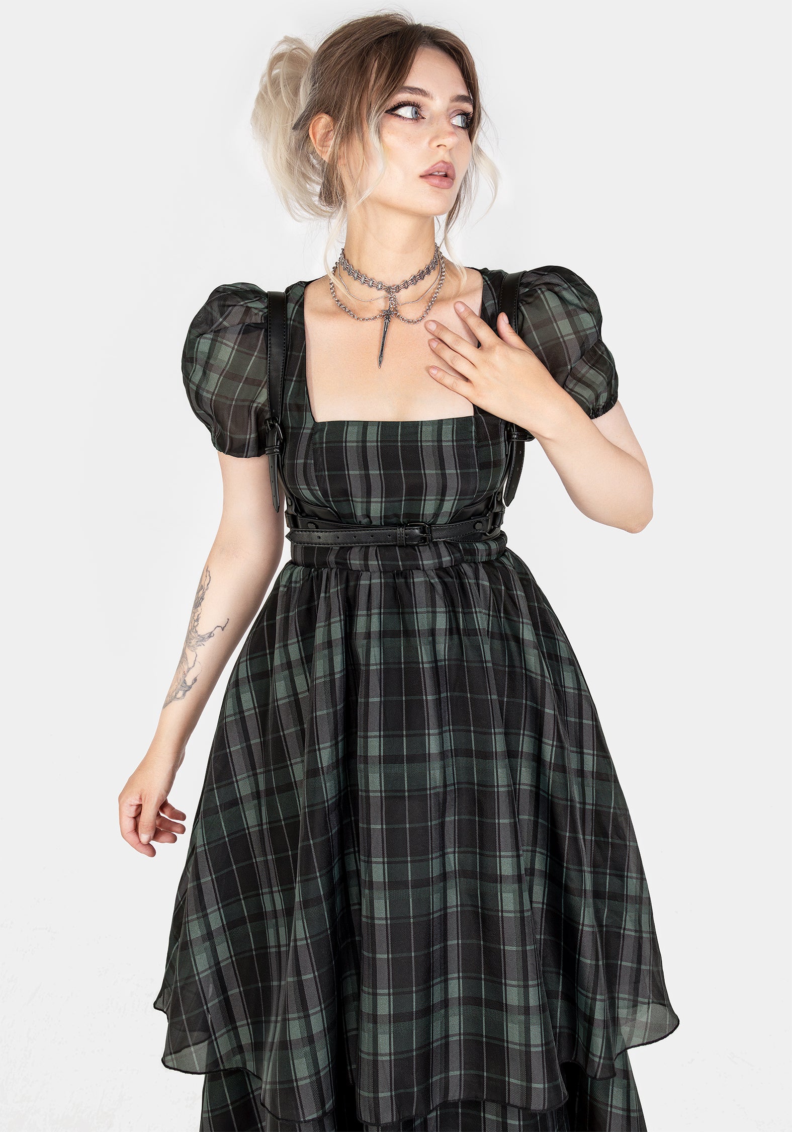 Maeve Western Black Buckle Harness - Image 4