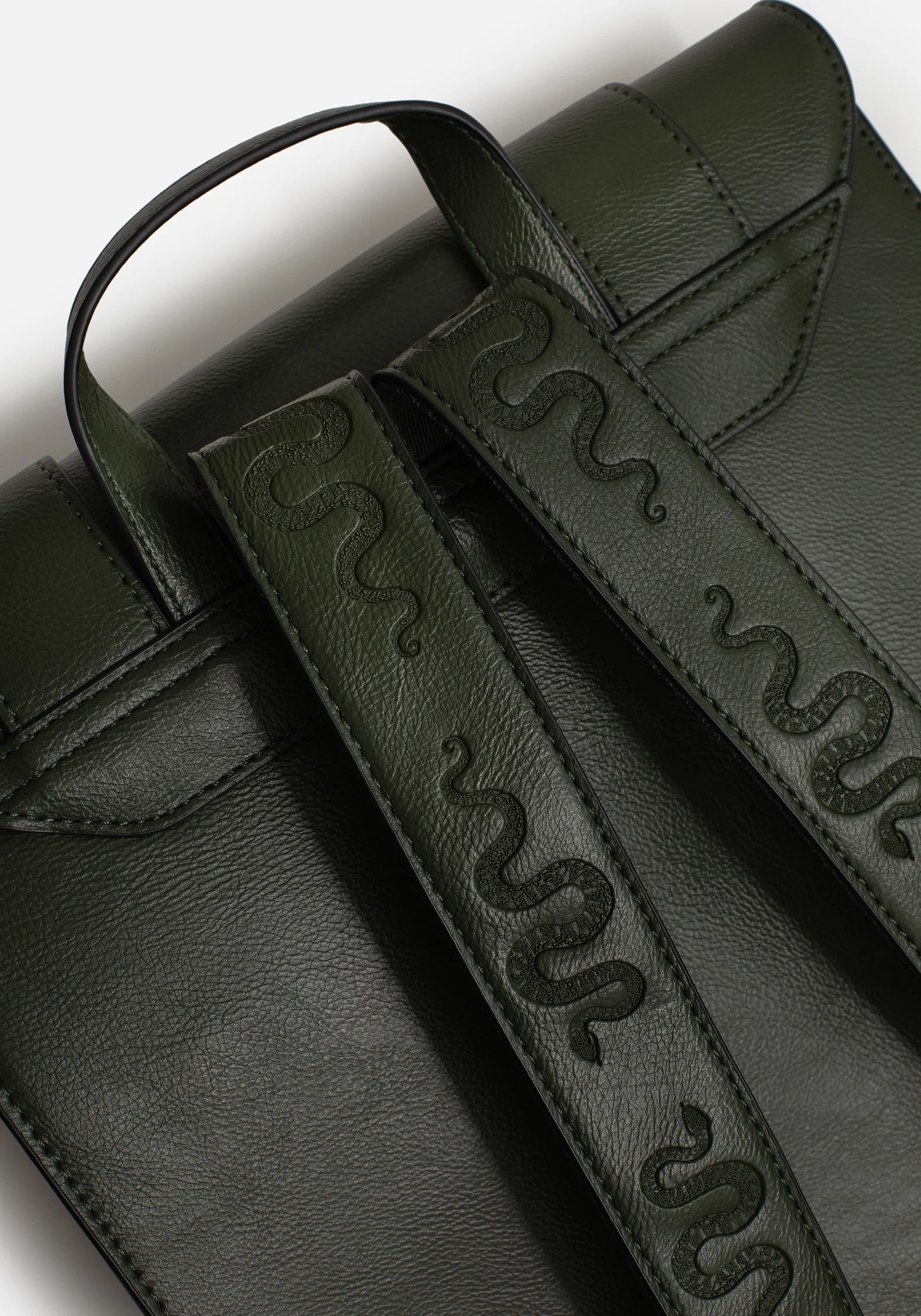 Mamba Snake Buckle Satchel Bag - Image 8