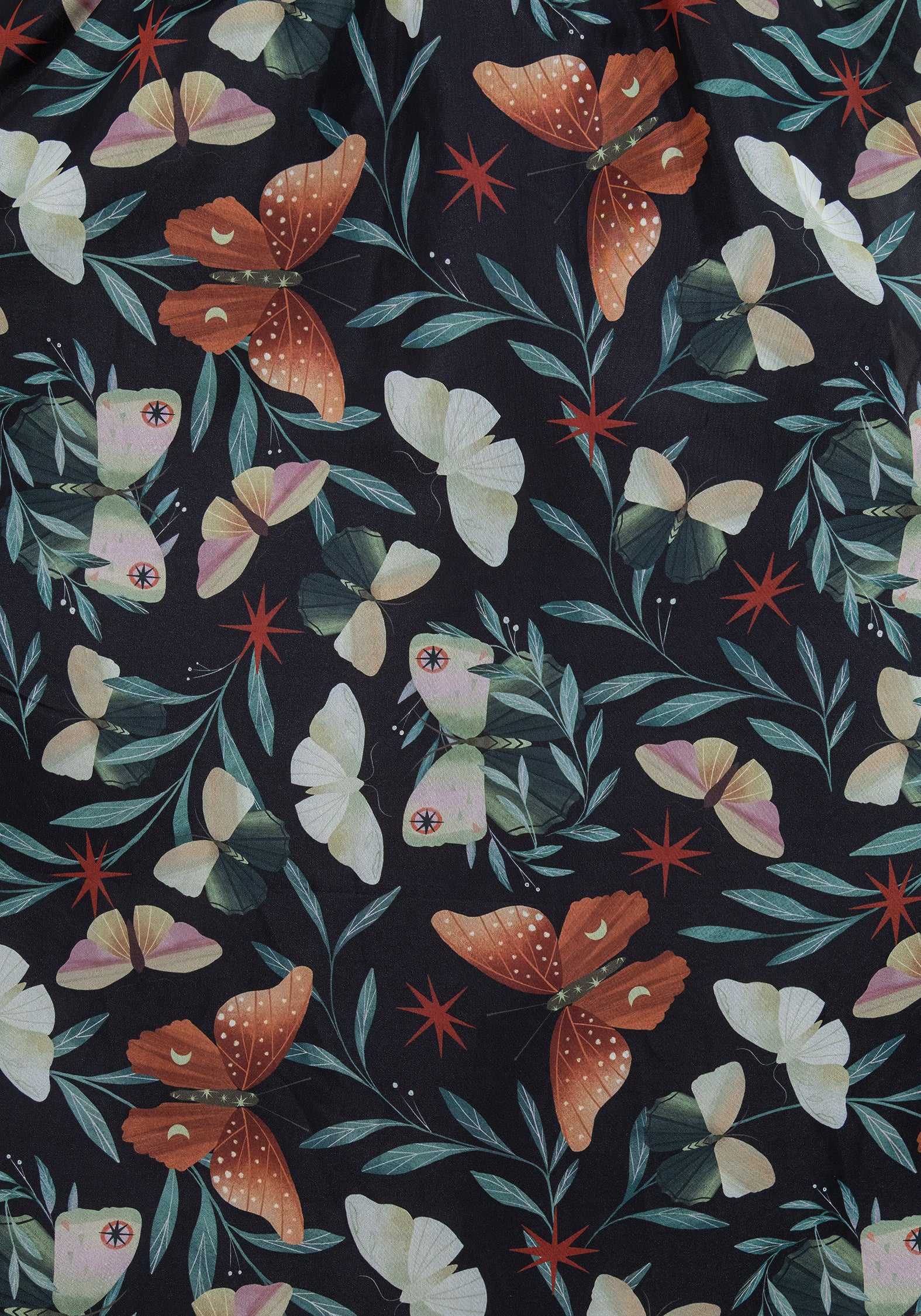 Mariposa Puff Sleeve Organza Midi Dress - Image 9