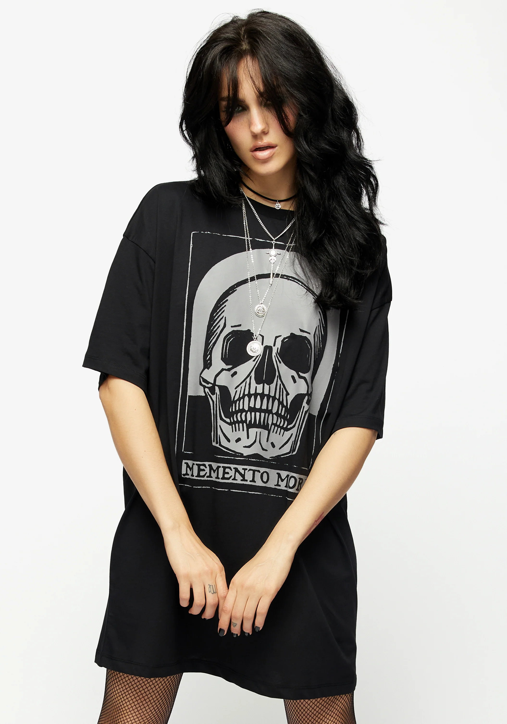Memento Mori Tee Dress - Image 4