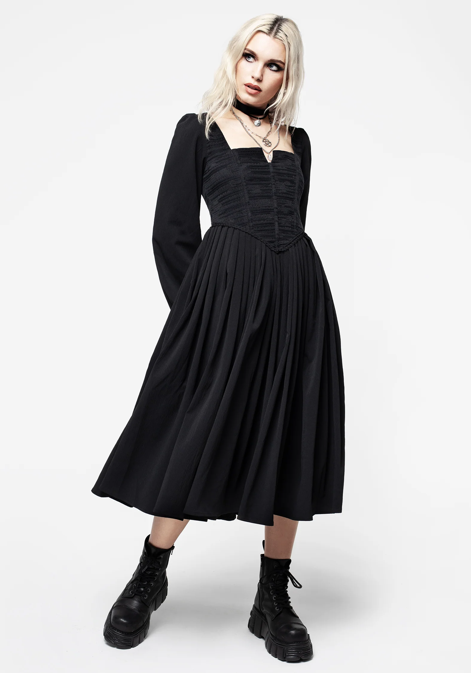Mina Corset Midi Dress - Image 4