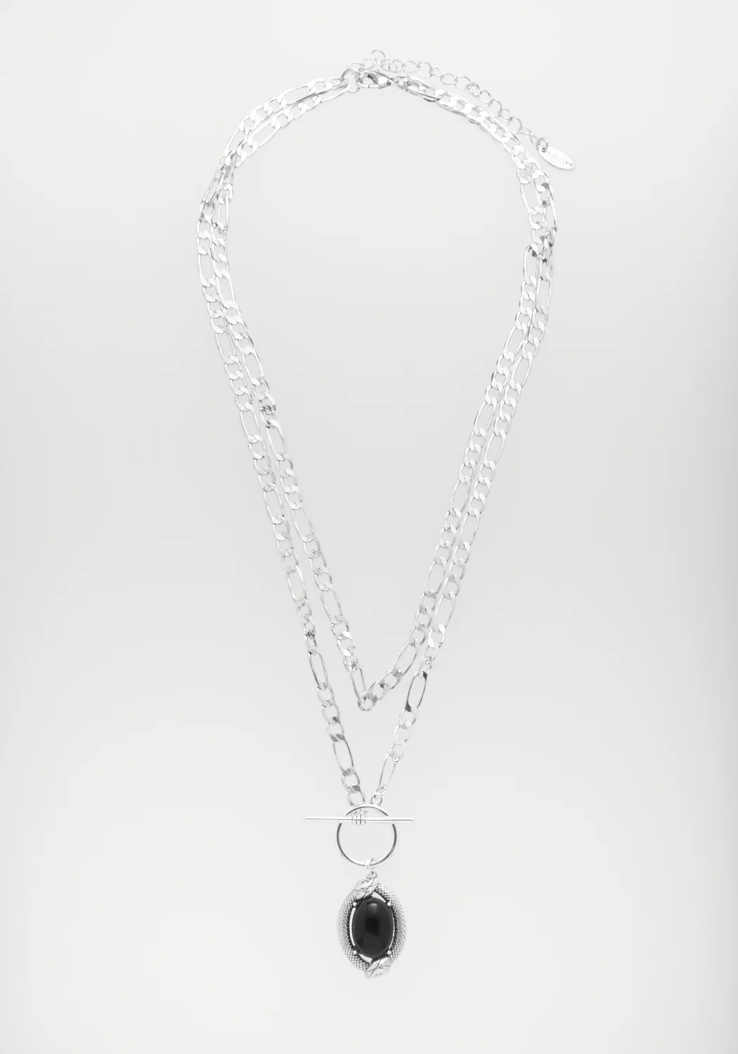 Ouroboros Black Onyx Multi Chain Necklace - Image 8