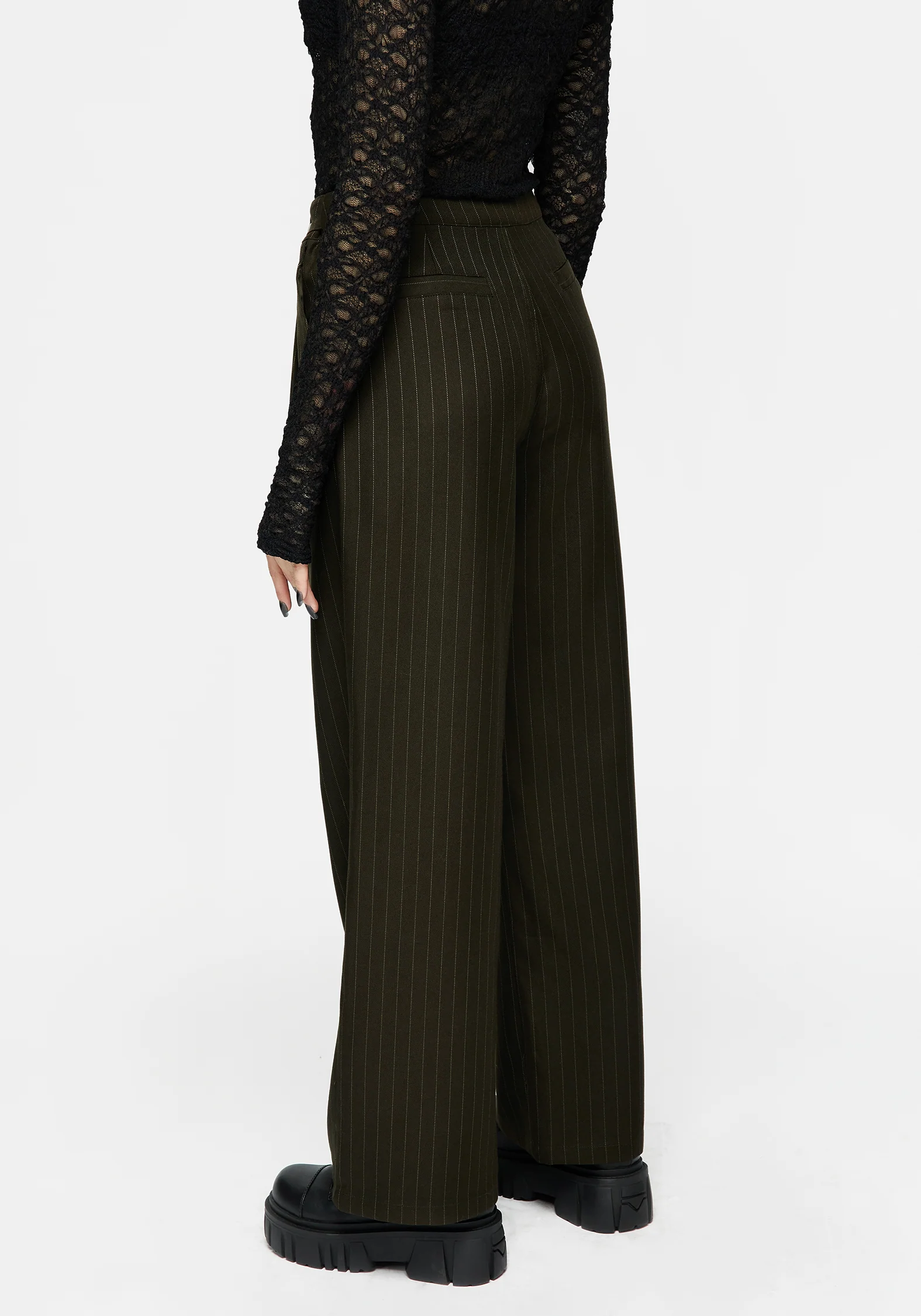 Payoff Wide Leg Tailored Trousers - Image 3