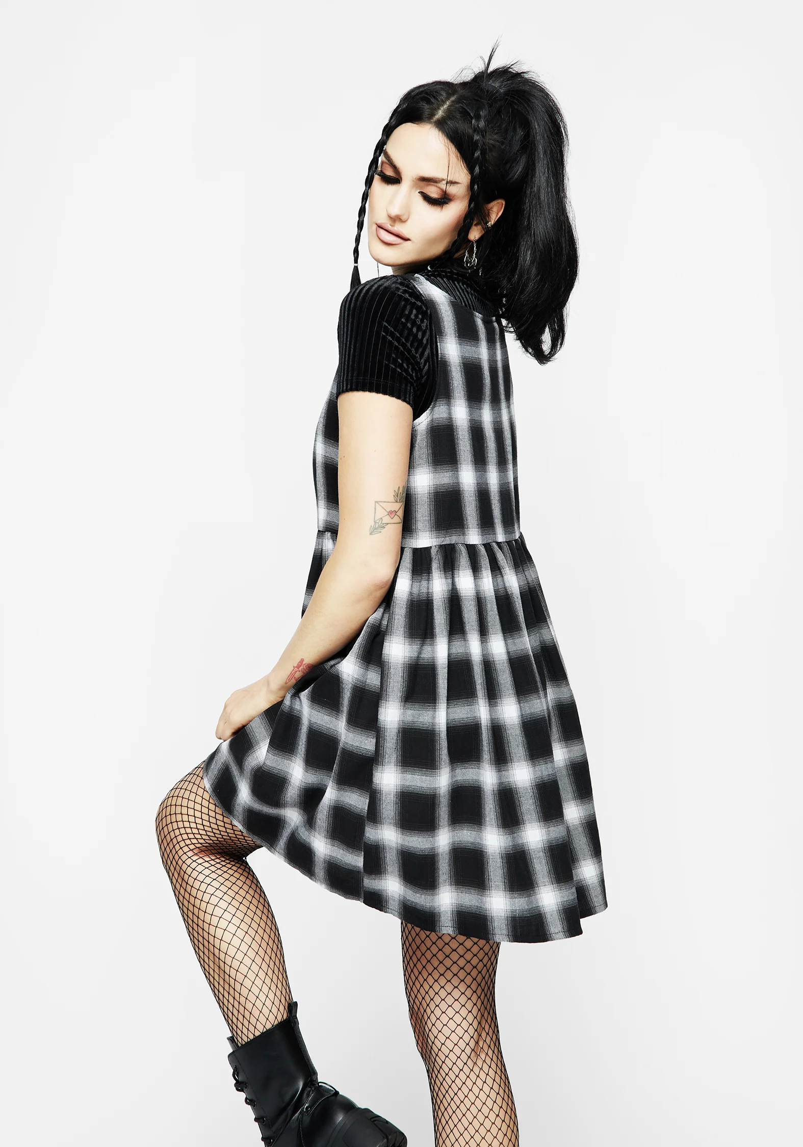 Singles Plaid Dress - Image 3