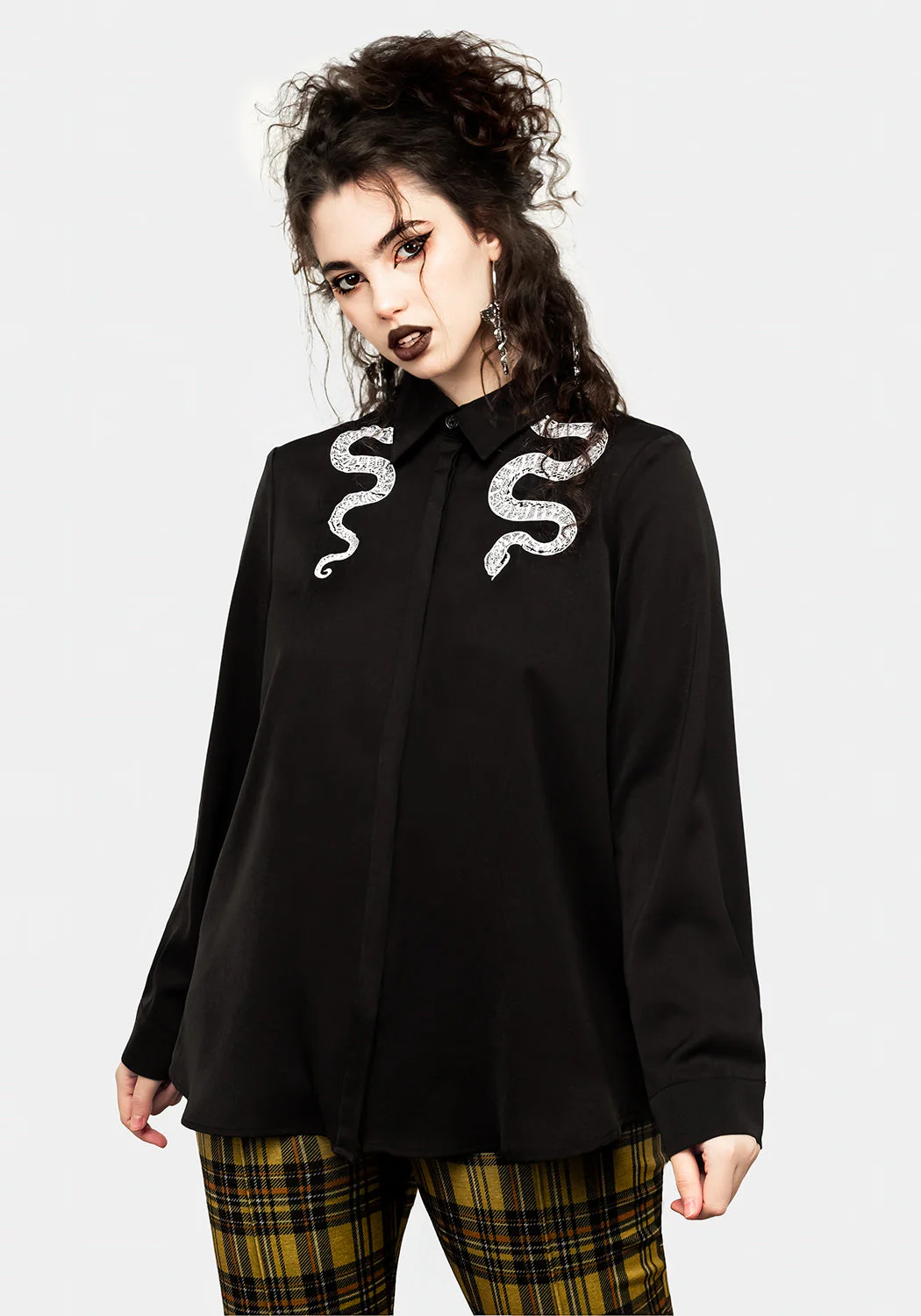 Slither Embroidered Snake Shirt - Image 8