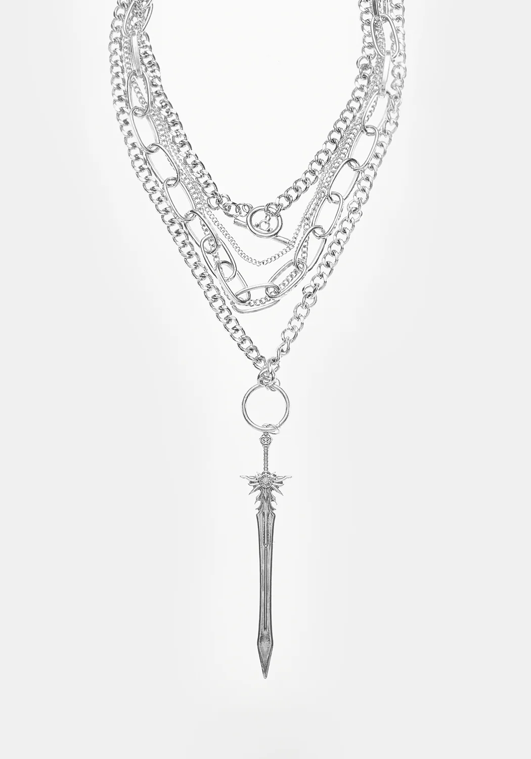 Sword Multichain Necklace - Image 3