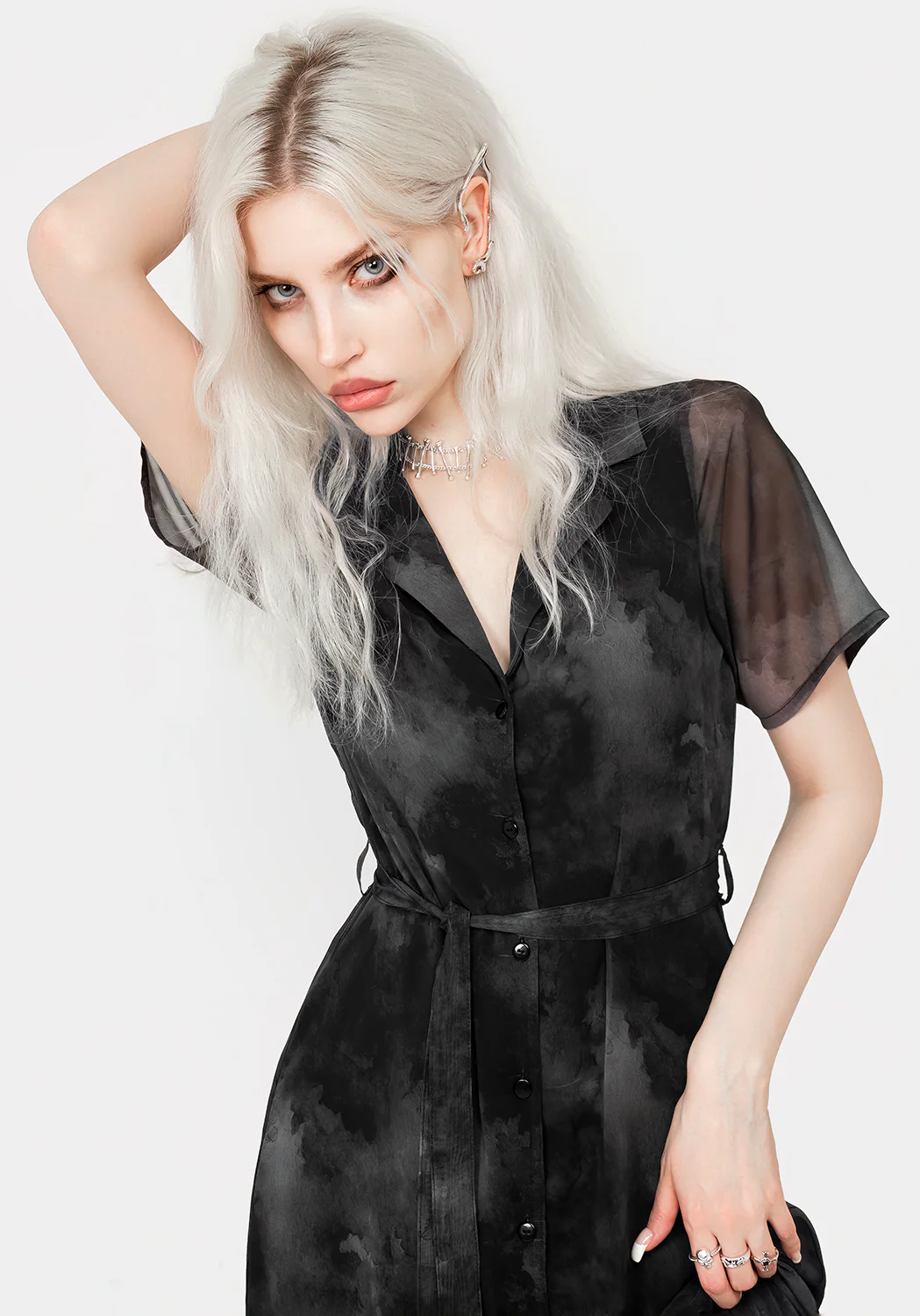 Tempest Midi Tie Waist Shirt Dress - Image 6