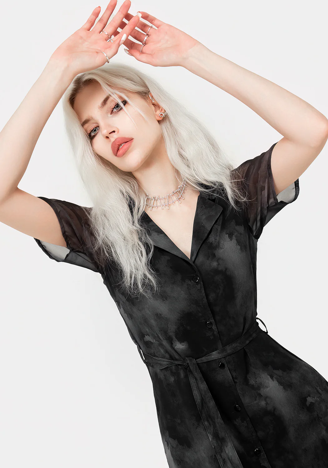 Tempest Midi Tie Waist Shirt Dress - Image 8