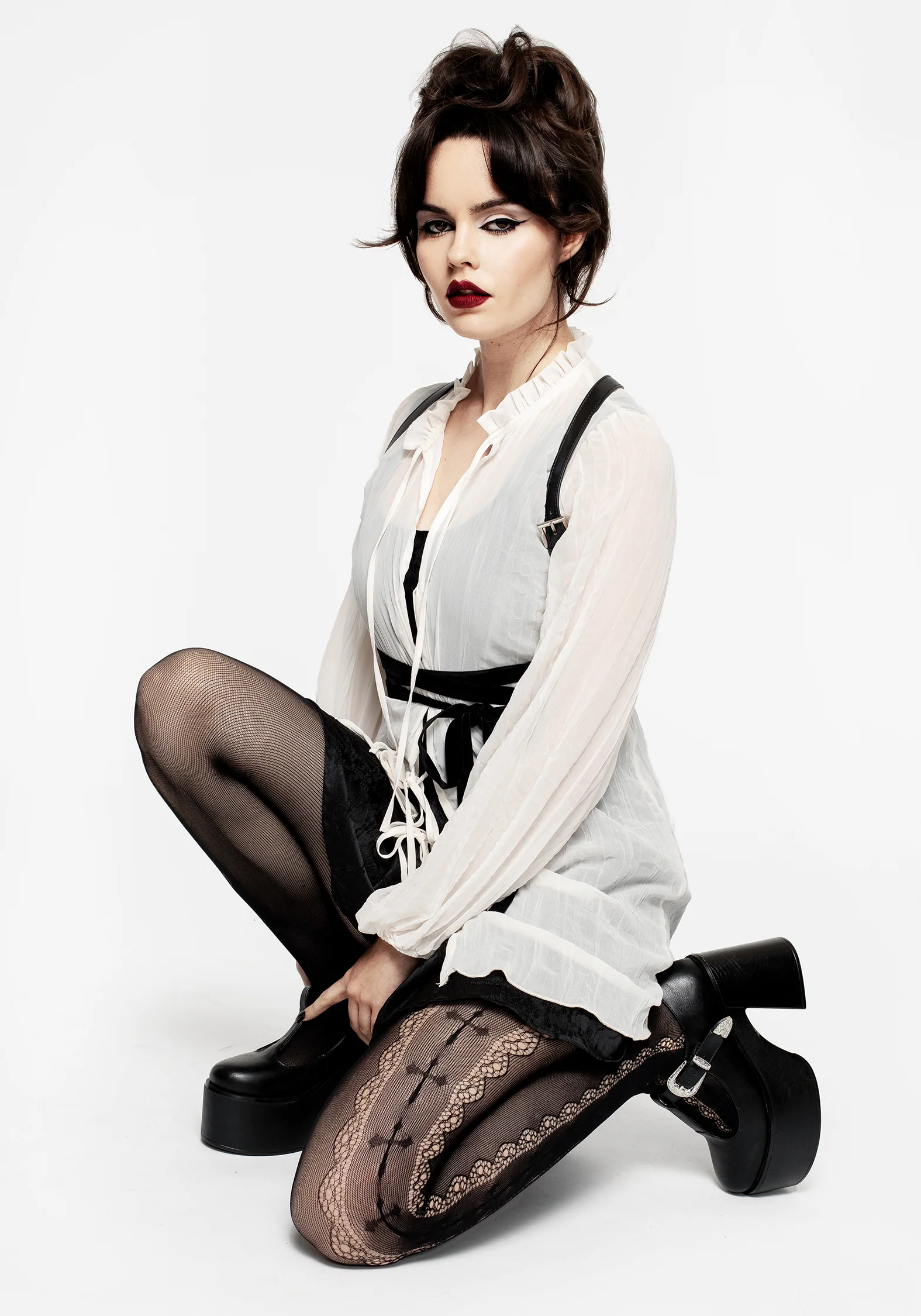 Villain Textured Blouse - White - Image 10